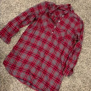 Flannel Shirt Dress